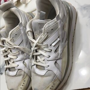 Fila White and Cream Athletic Shoes